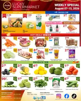 Lucky Supermarket Lucky Supermarket (Winnipeg) Flyer August 7 to 13