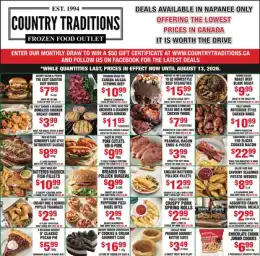 Country Traditions Country Traditions Flyer August 6 to 13