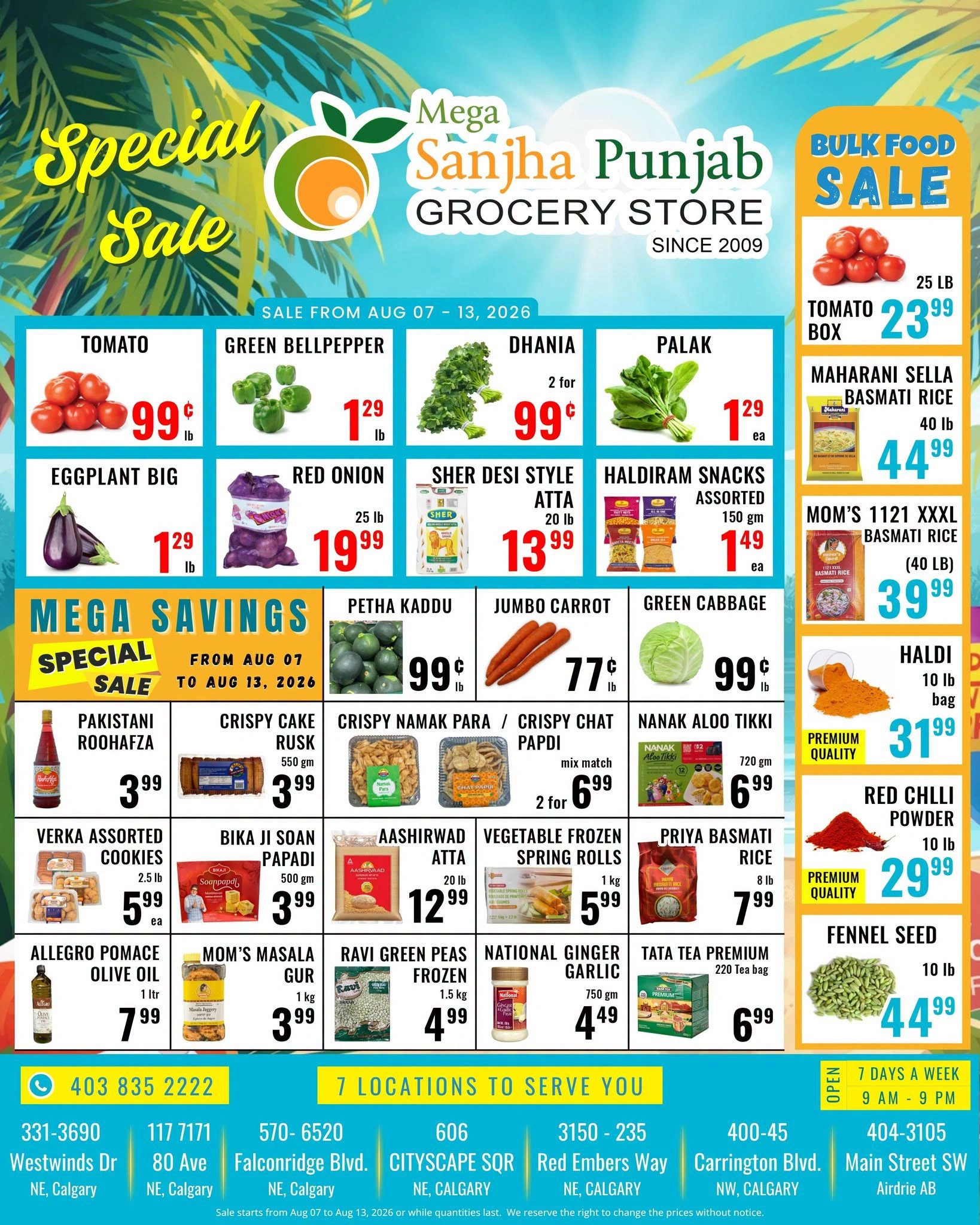 Sanjha Punjab Grocery Store flyer page 1
