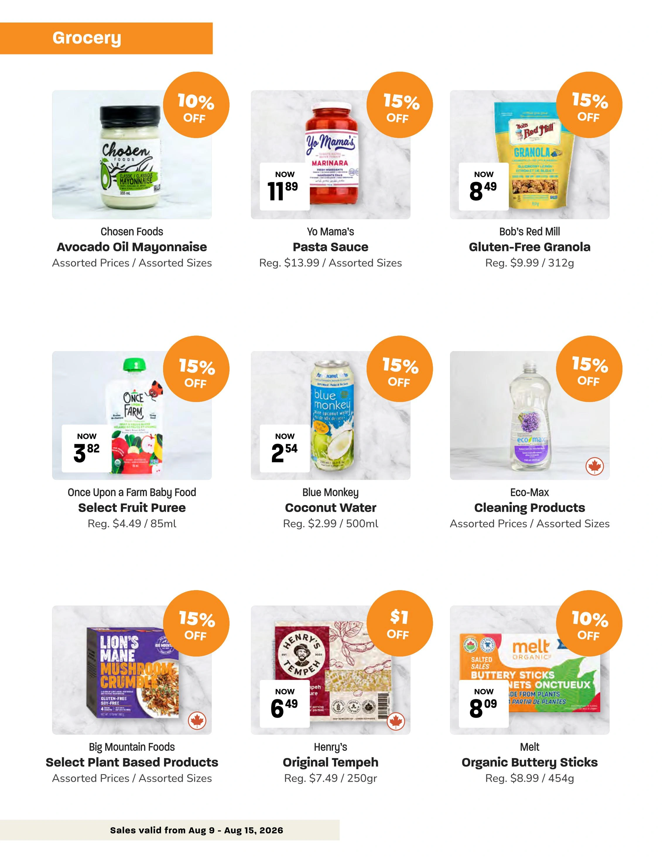 Blush Lane Organic Market flyer page 3