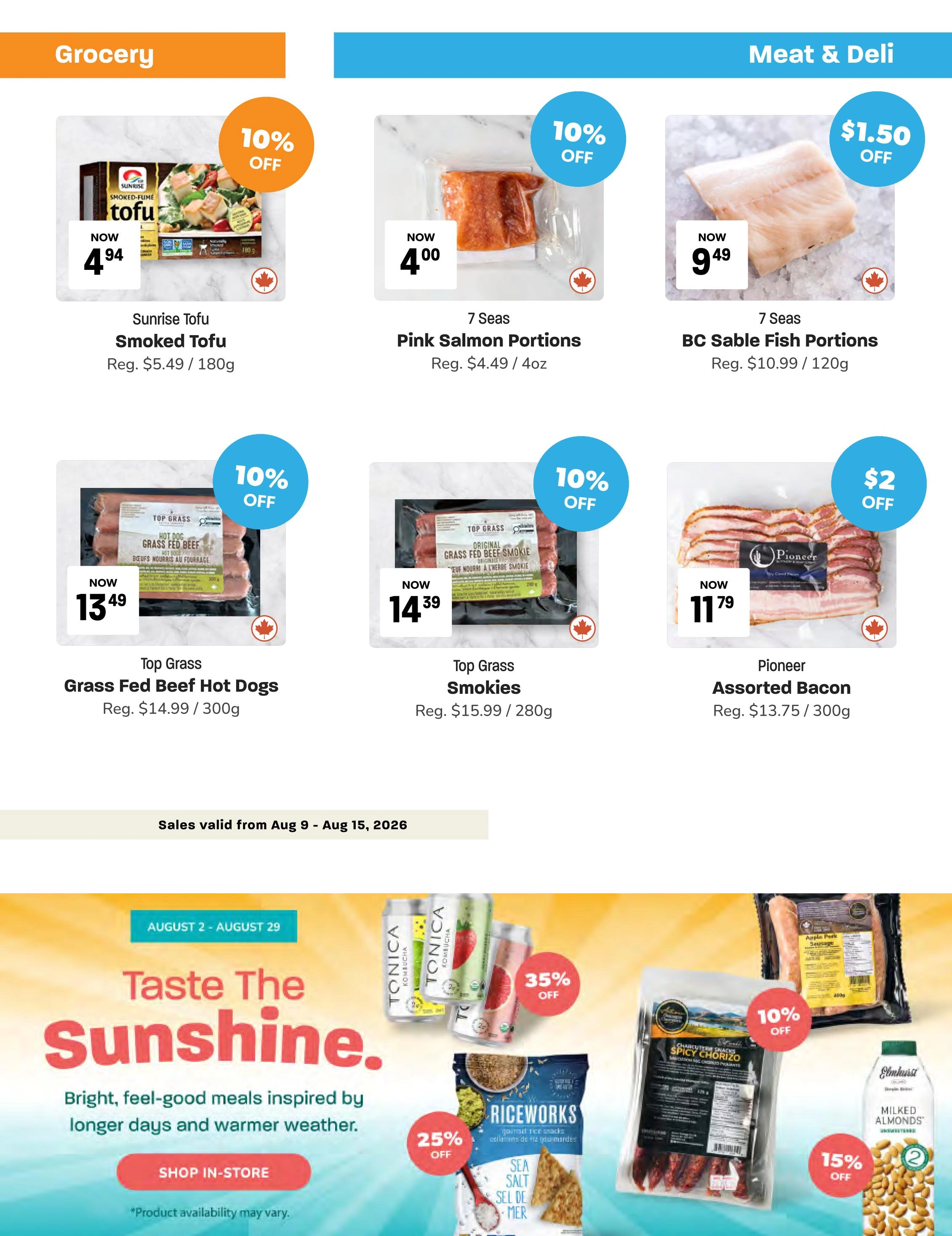 Blush Lane Organic Market flyer page 4