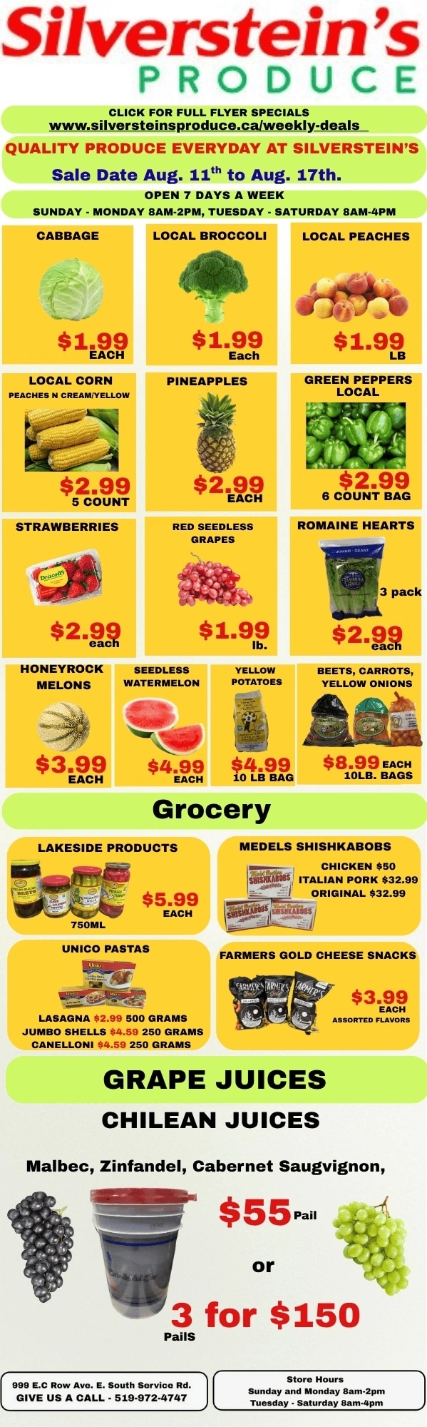 Silverstein's Produce flyer page 1