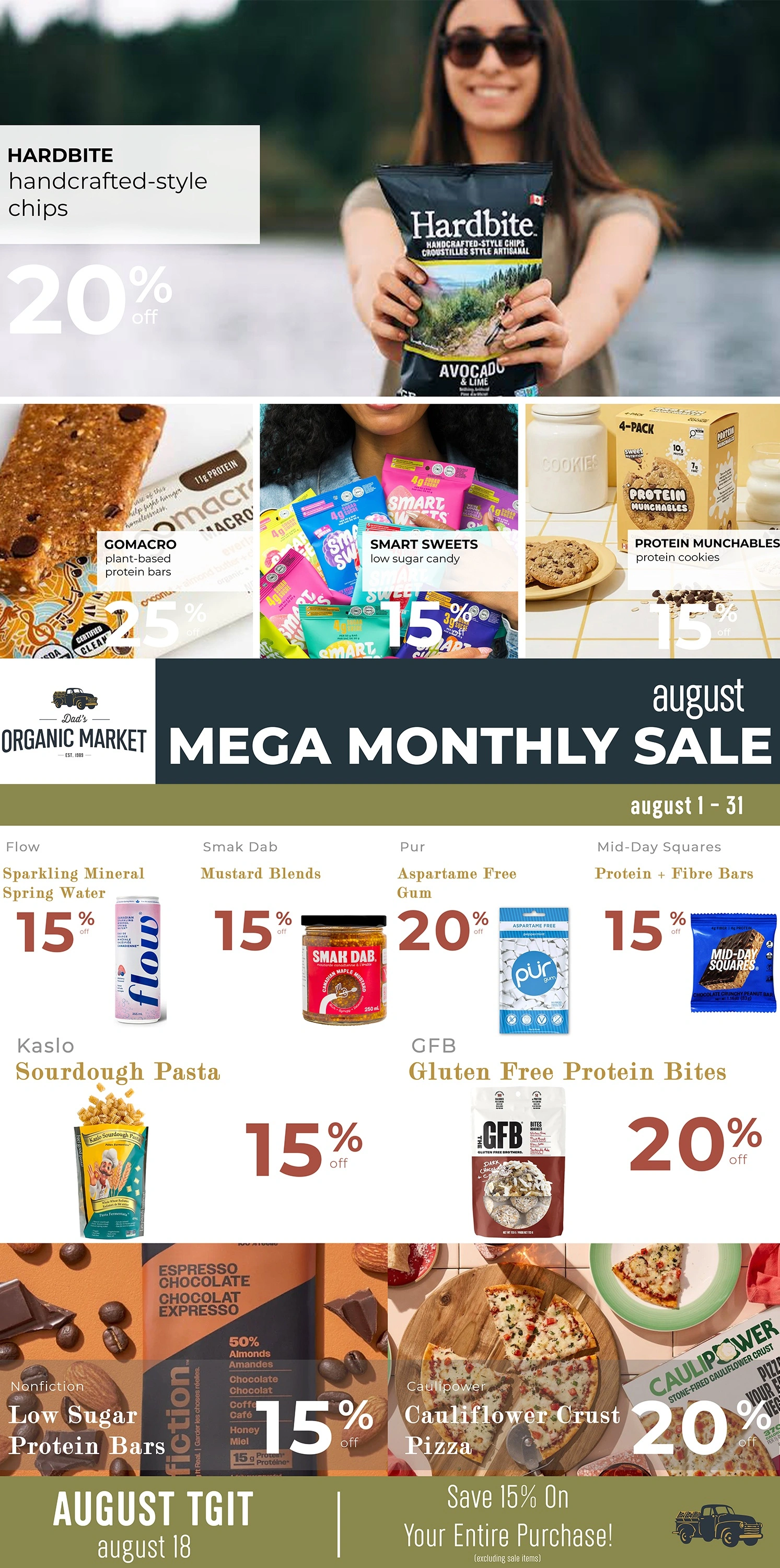 Dad's Organic Market flyer page 1